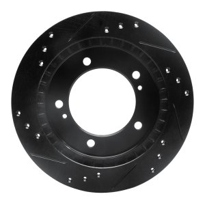 Chevrolet Tracker Brake Rotor (1) - Front Right - R1 Concepts - Drilled & Slotted - Black - `99-`04